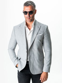 Sacou Barbati Gri Deschis Smart Casual WS505
