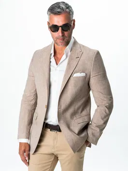 Sacou Barbati Bej Smart Casual WS505