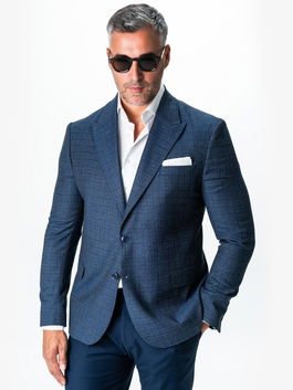 Sacou Barbati Albastru Inchis Smart Casual WS505