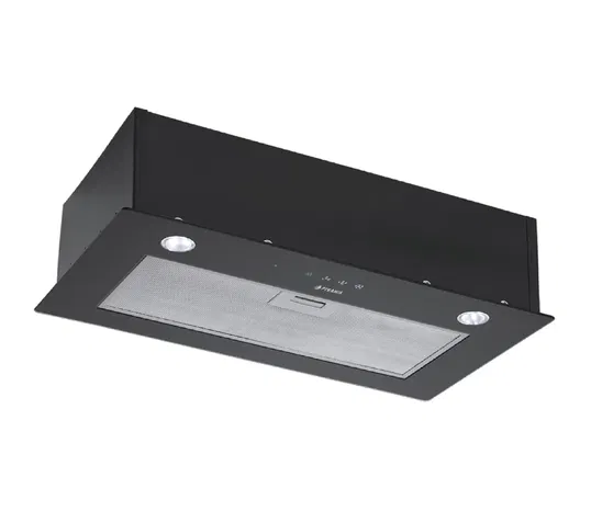 Hota total incorporabila Pyramis 72cm Full Black Glass