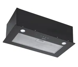 Hota total incorporabila Pyramis 52cm Full Black Glass