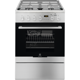 Aragaz mixt Electrolux EKK64982OX, 60 cm, inox, Plus Steam, capac sticla