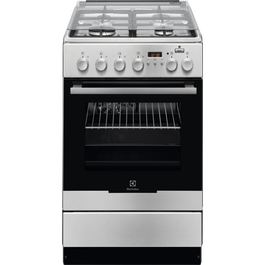 Aragaz mixt Electrolux EKK54955OX, 50 cm, inox, gratare fonta, Plus Steam