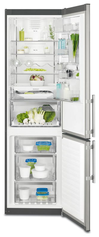 Combina frigorifica No Frost Electrolux EN3790MFX, 60 cm, inox, A++