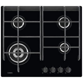 Plita incorporabila vitroceramica pe gaz AEG HG674550VB, 60 cm