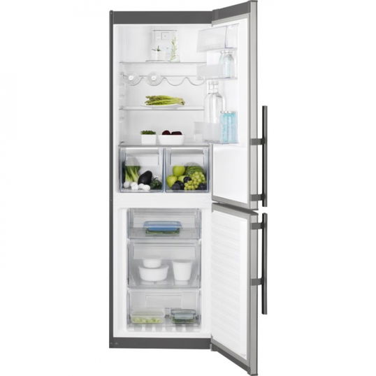 Combina frigorifica No Frost Electrolux EN3453MOX, 60 cm, inox, TwinTech®
