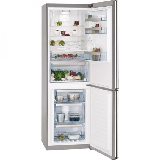 Combina frigorifica AEG S83520CMX2, 60 cm, inox, clasa A++, LCD, dezghetare automata, Frost free congelator