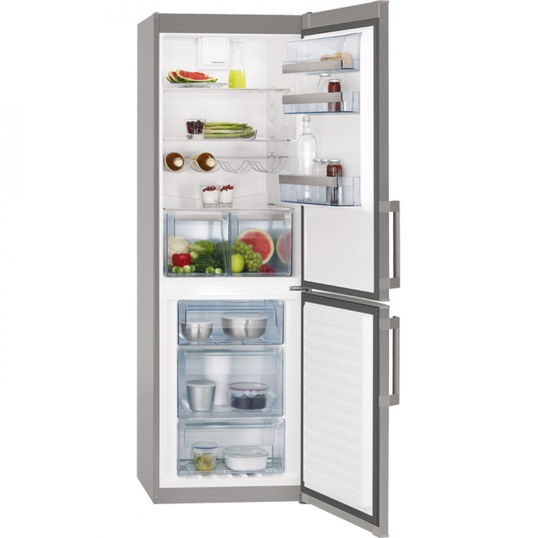 Combina frigorifica AEG S53620CTX2, 60 cm, inox, clasa A++, LCD, dezghetare automata, Frost Free congelator