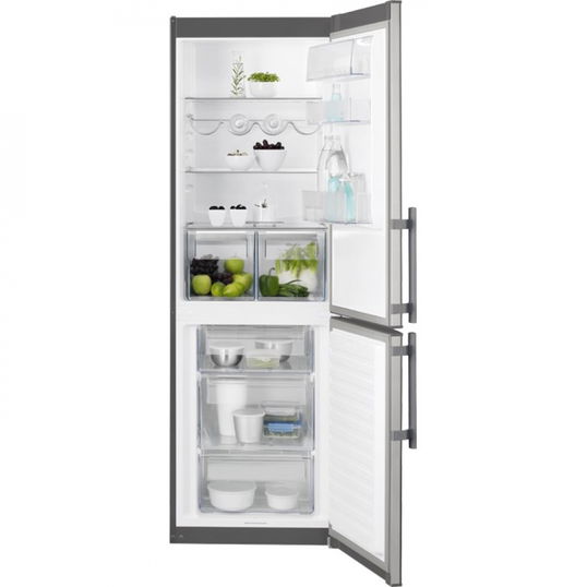 Combina frigorifica statica Electrolux EN3601MOX, 60 cm, clasa A++, inox