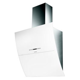 Hota de perete Faber MIRROR BRS WH X/V A80, sticla alba