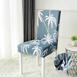 Huse de Scaun Elastice, Marime Universala, SET 6 BUC - BLUE PALM