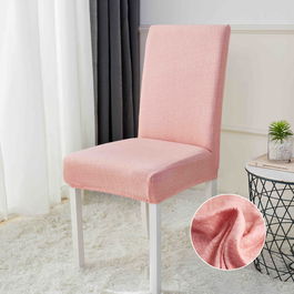 Huse de Scaun Elastice, Marime Universala, SET 6 BUC - PINK 3#