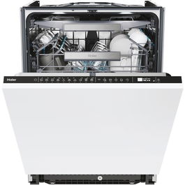 Masina de spalat vase incorporabila Haier XI 6B0M3PDB, 16 seturi, 10 programe, Motor Inverter, WiFi, Deschidere automata usa, Senzor grad murdarie, Clasa B, 60 cm