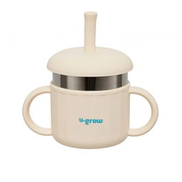 Cana cu pai UG-SCT01WH, din silicon si interior din inox, 220 ml