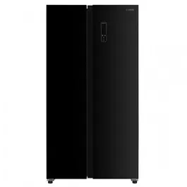 Side by Side Samus SSBG-557NFE, 442 L, Full No Frost, Clasa E, Afisaj electronic, H 177 cm, Negru