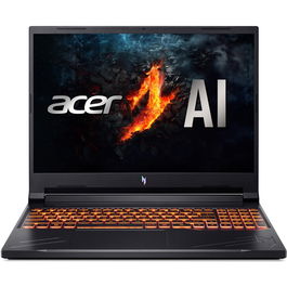 Laptop Acer Nitro V16 ANV16-41-R4UW cu procesor AMD Ryzen™ 7 8845HS pana la 5.1GHz, 16'', WUXGA IPS 165Hz, 16GB DDR5 RAM, 512GB SSD, NVIDIA® GeForce RTX™ 4060, No OS, Obsidian Black