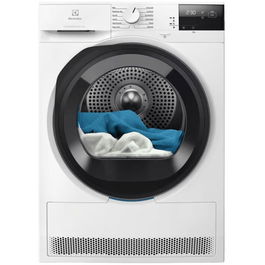 Uscator de rufe Electrolux EW6D295GE, Pompa de caldura, 9 kg, Clasa A+++, GentleCare + Sensicare, Motor Inverter, Usa reversibila, Alb