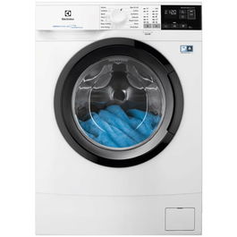 Masina de spalat rufe Electrolux EW6SM427BE, 7 kg, 1200 RPM, Clasa B, slim, TimeManager, Motor Inverter, Sistem SensiCare, Antialergic cu abur, Rapid 14 min, Alb