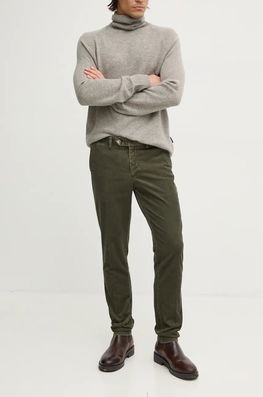 Hackett London Pantaloni De Catifea Cord Culoarea Verde, Mulata, HM212656R