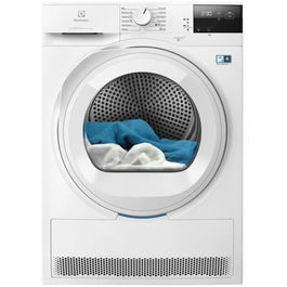 Uscator de rufe Electrolux EW7D283VE, Pompa de caldura, 8 kg, Clasa A++, DelicateCare + Sensicare, Motor Inverter, Iluminare interioara tambur, Usa reversibila, Alb