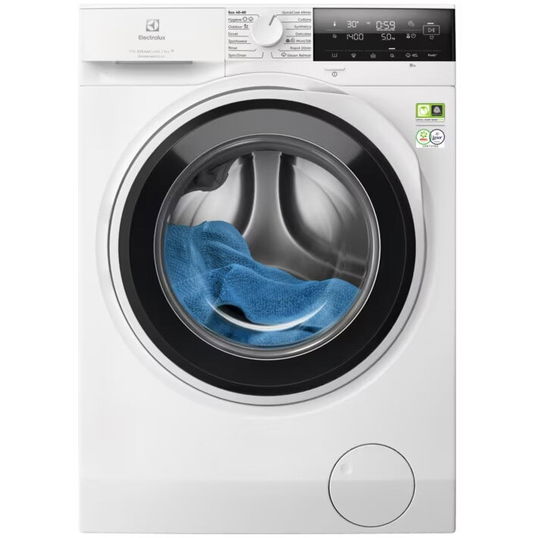 Masina de spalat rufe Electrolux EW7F3494EQ, 9 kg, 1400 RPM, Clasa A, WiFi, Motor Inverter, Dozator Universal detergent, Program Abur Improspatare/EasyIron, Alb