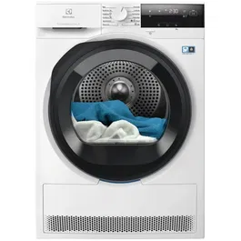 Uscator de rufe Electrolux EW7D395UCE, Pompa de cladura, 9 kg, Clasa A+++, Motor Inverter, Wi-Fi, Display LED, DelicateCare, SensiCare, Iluminare interioara, Alb