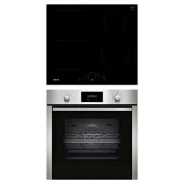 Pachet incorporabil Neff - Cuptor electric B2CCG6AN0, 71 l, 60 cm, Pirolitic + Plita inductie T56FHS1L0, Power Boost, functie hob-hood-control, Home Connect
