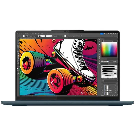 Laptop Lenovo Yoga 7 2-in-1 14IML9 cu procesor Intel® Core™ Ultra 7 155H pana la 4.8GHz, 14, 2.8K, OLED, 120Hz, Touch, 16GB LPDDR5x, 1TB SSD, Intel® Arc™ Graphics, Windows® 11 Home, Tidal Teal
