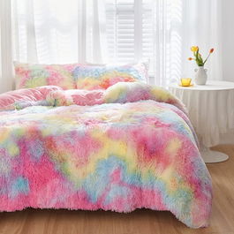 SET 6 Piese Lenjerie de pat Cocolino - Roz Unicorn