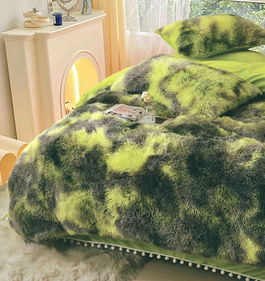 SET 6 Piese Lenjerie de pat Cocolino - Verde Jungle
