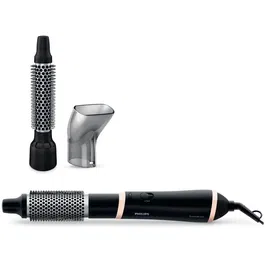 Perie cu aer cald Essential Care Airstyler HP8661/00, 800 W, 3 accesorii, negru