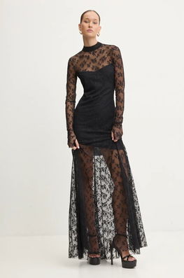 Aniye By Rochie Culoarea Negru, Maxi, Drept, 181332