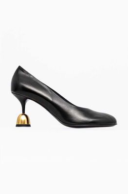 Vanda Novak Pantofi De Piele Betty Culoarea Negru, Cu Toc Drept