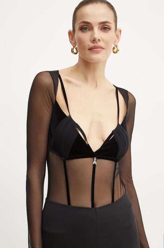 Patrizia Pepe Body Femei, Culoarea Negru, Neted, 2M4400 J230