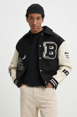 BALR. Geaca Game Of The Gods Barbati, Culoarea Negru, De Tranzitie, B138A 1002