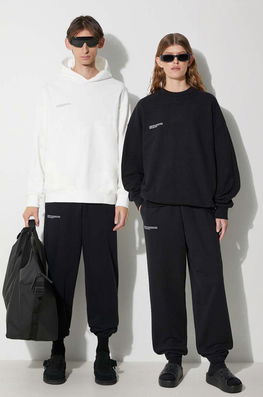 Pangaia Pantaloni De Trening Din Bumbac Culoarea Negru, Uni