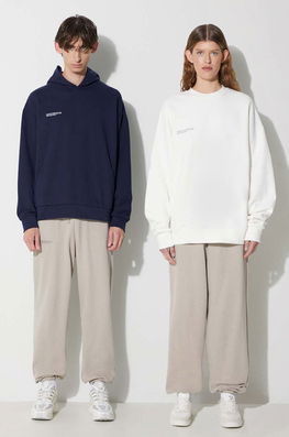 Pangaia Pantaloni De Trening Din Bumbac Culoarea Gri, Uni