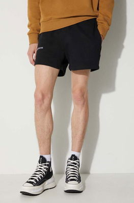 Pangaia Pantaloni Scurți Din Bumbac Culoarea Negru, Uni