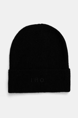 IRO Caciula De Casmir Culoarea Negru, De Lana, Din Tesatura Neteda, WP71LIAMA