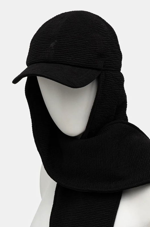 Kangol Sapca PLUSH FILL BASEBALL Culoarea Negru, Neted, K5427.BK001