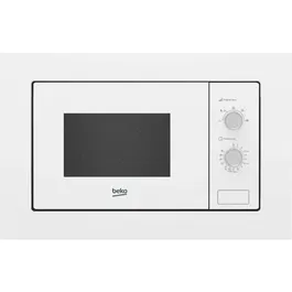 Cuptor cu microunde incorporabil Beko, Putere 800 W, 20 L, Functie Dezghetare, Alb