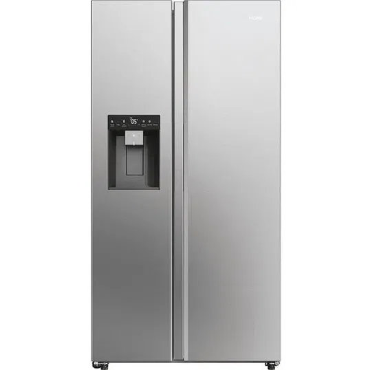 Side by Side Haier HSW59F18EIMM, Total No Frost, 601 l, 178 cm, Clasa E, Dozator apa, Wi-Fi, inox