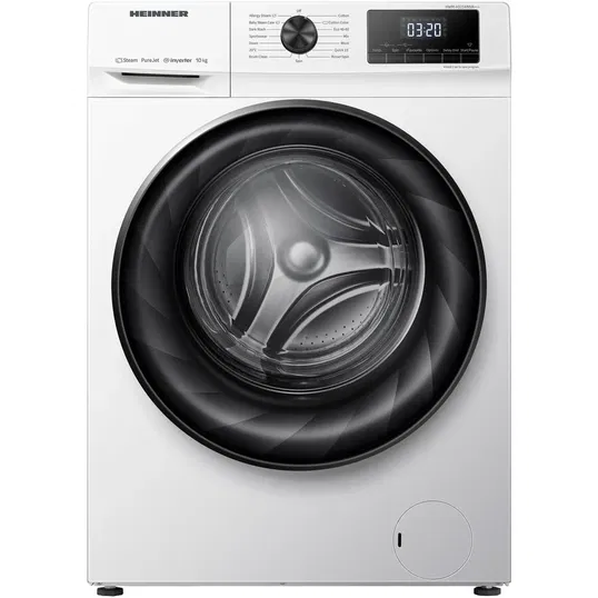Masina de spalat rufe Heinner HWM-H1014INVA+++, 10 kg, 1400 rpm, Clasa A, Motor Inverter, Display digital, Clatire suplimentara, Alb