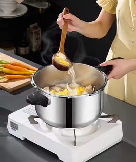 Oala sub presiune, 6 L cu maner, 24 cm
