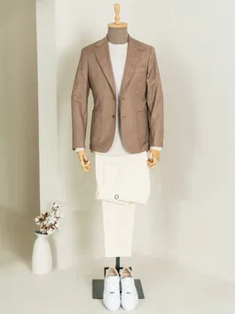 Tinuta Barbati Completa Smart Casual Sand Bman0312
