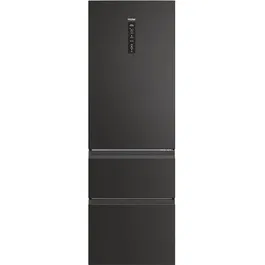 Combina frigorifica Haier HTW5618DNPT, Total No Frost, 360 l, H 185 cm, Clasa D, Wi-Fi, negru