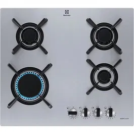 RESIGILATA ! Plita incorporabila pe gaz Electrolux KGU643723Z Seria 700 Pro, Gratare Fonta, Arzator Wok, 60 cm, Ultra plata 5 mm, Inox