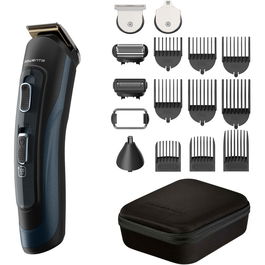 Aparat de tuns parul si barba Rowenta Selectium 17 in 1 TN9464E0, autonomie 120 min, 9 piepteni, accesoriu ras barba si parul corporal, lama de precizie pentru barba, accesoriu nas&urechi, husa, wet&dry,