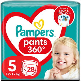 Scutece-chilotel Pampers Pants Value Pack Marimea 5, 12-17 kg, 28 buc 