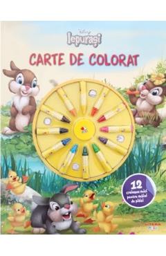 Iepurasi. Carte de colorat. Disney